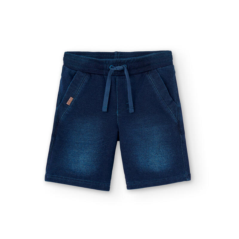 Bermudas Gimnasia Niño Boboli Azul