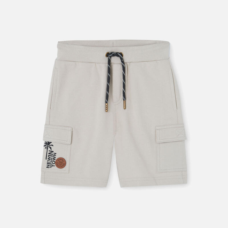 Bermudas Gimnasia Niño Boboli Beige