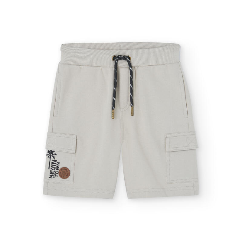 Bermudas Gimnasia Niño Boboli Beige