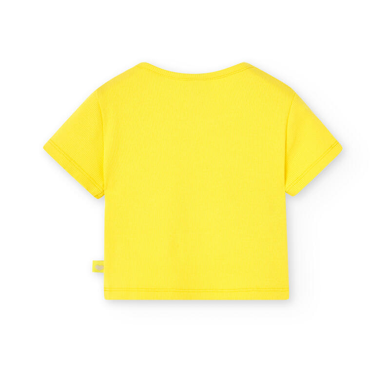 Camiseta Gimnasia Niña Boboli Amarillo