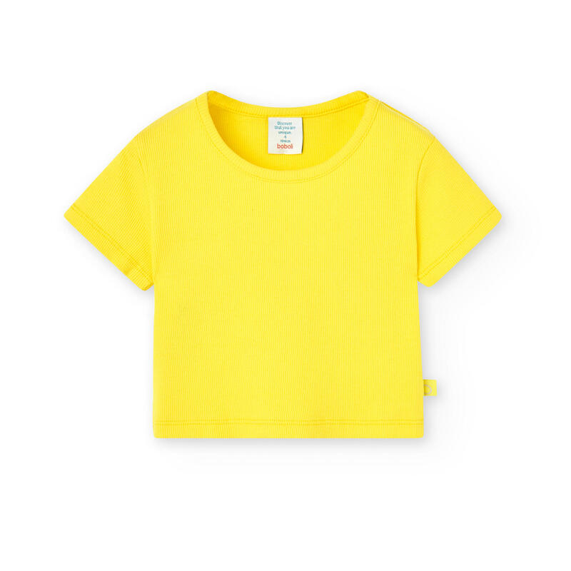 Camiseta Gimnasia Niña Boboli Amarillo