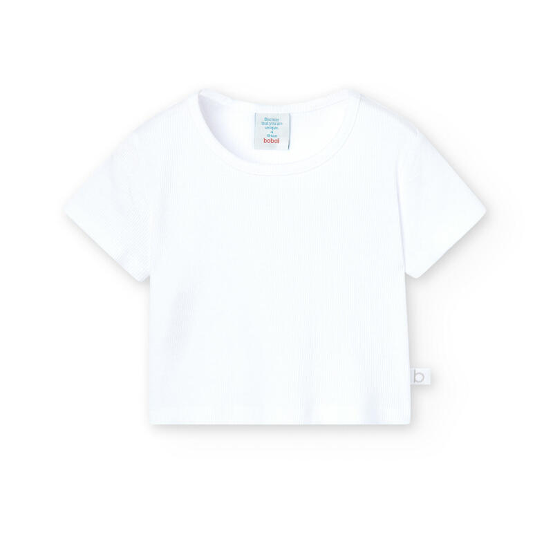 Camiseta Gimnasia Niña Boboli Blanco