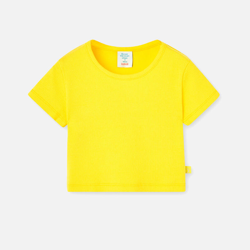 Camiseta Gimnasia Niña Boboli Amarillo