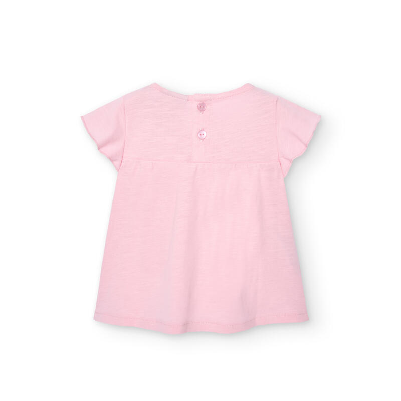 Camiseta Gimnasia Niña Boboli Rosa