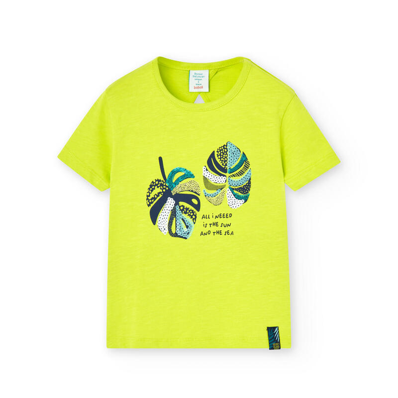 Camiseta Gimnasia Niña Boboli Verde