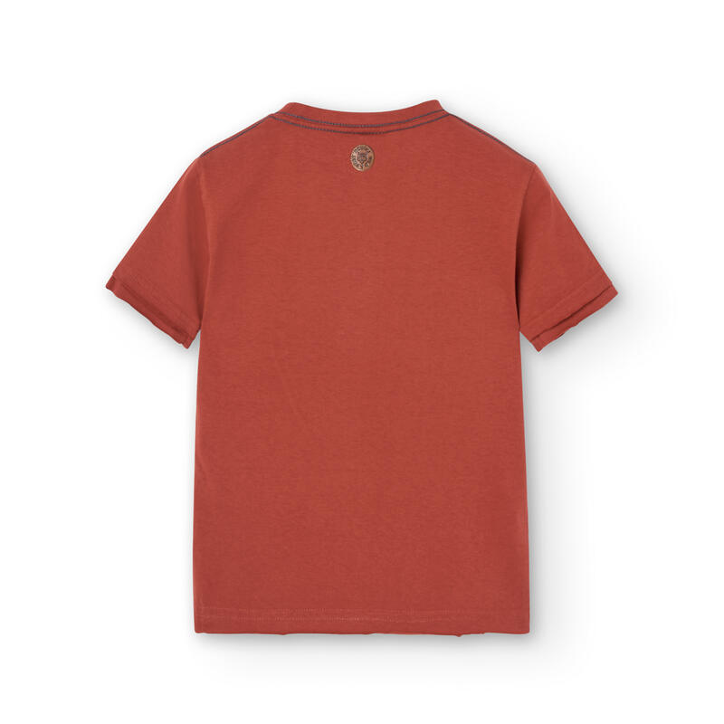 Camiseta Gimnasia Niño Boboli Naranja