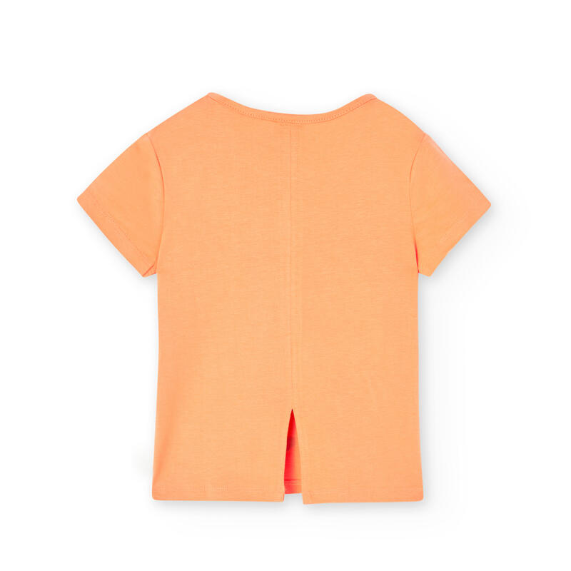 Camiseta Gimnasia Niña Boboli Naranja