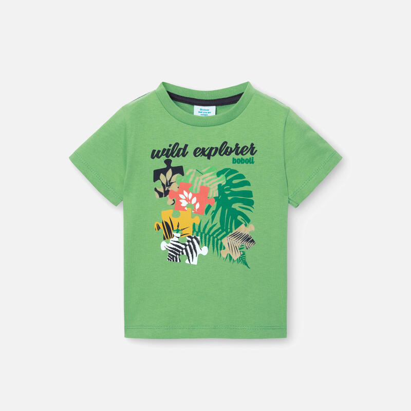 Camiseta Gimnasia Niño Boboli Verde