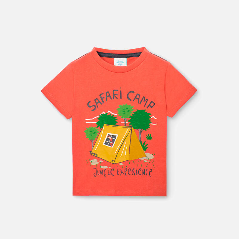 Camiseta Gimnasia Niño Boboli Naranja