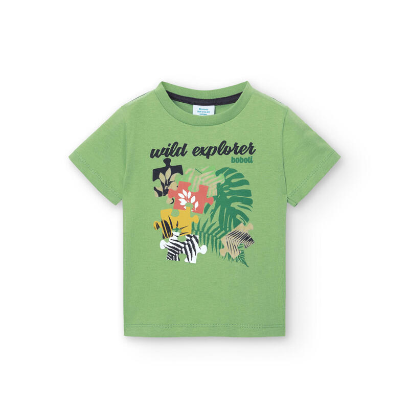 Camiseta Gimnasia Niño Boboli Verde