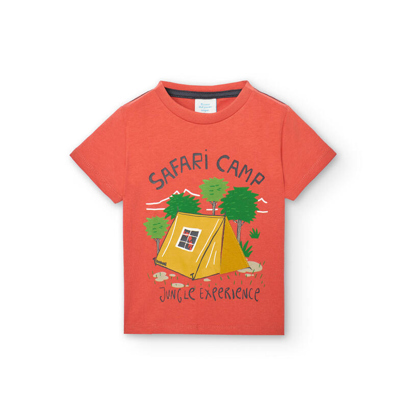 Camiseta Gimnasia Niño Boboli Naranja