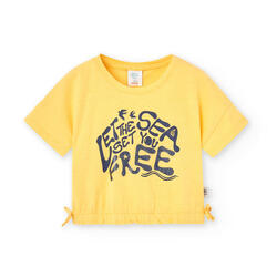 Camiseta Gimnasia Niña Boboli Amarillo