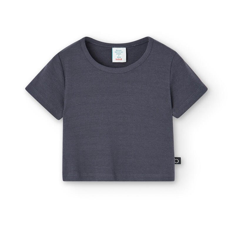 Camiseta Gimnasia Niña Boboli Gris