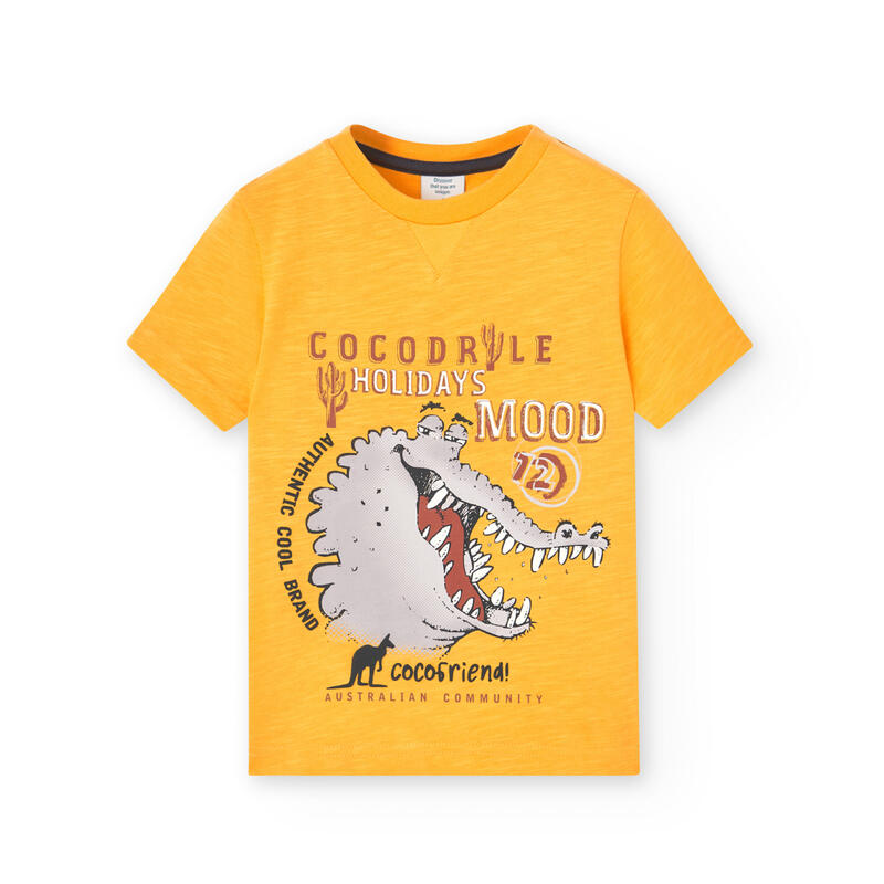 Camiseta Gimnasia Niño Boboli Amarillo