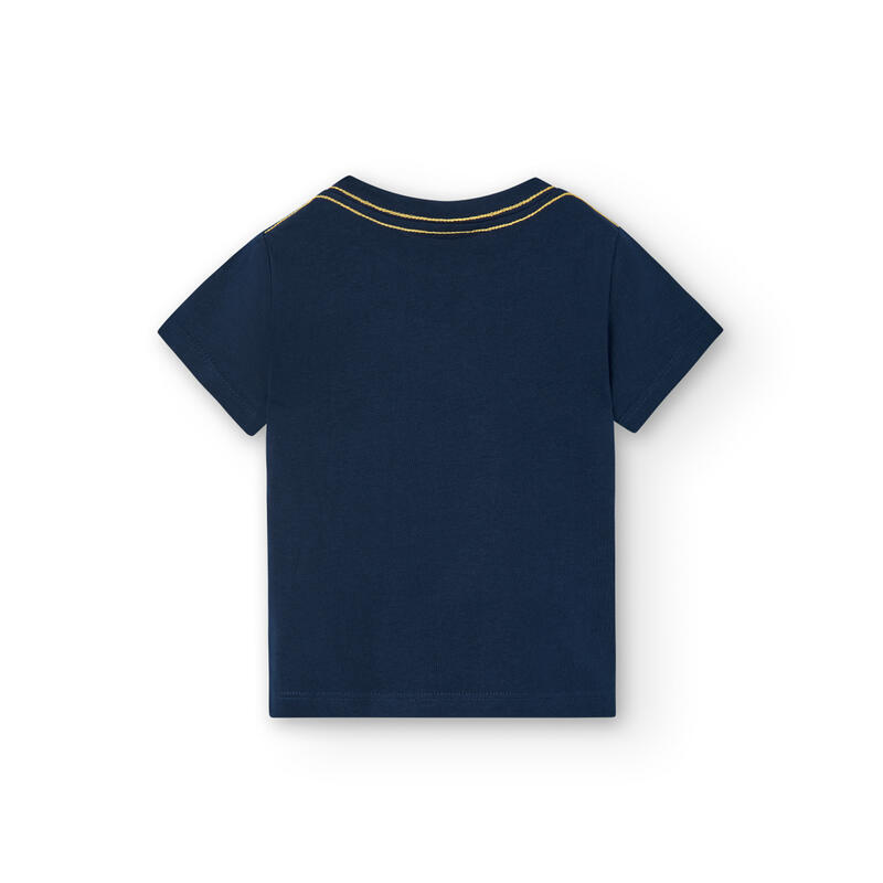 Camiseta Gimnasia Niño Boboli Azul