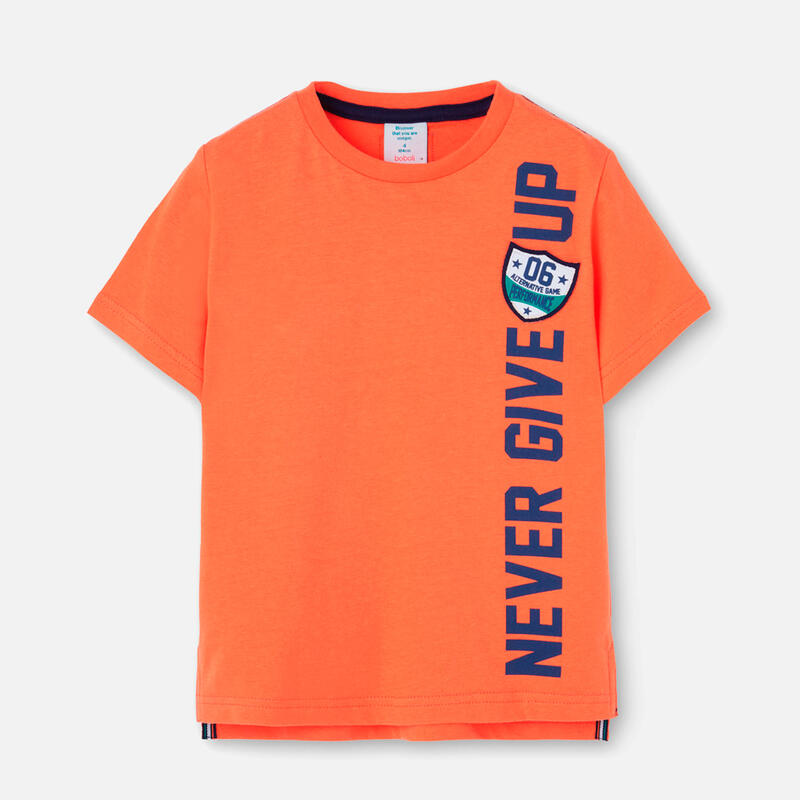 Camiseta Gimnasia Niño Boboli Naranja