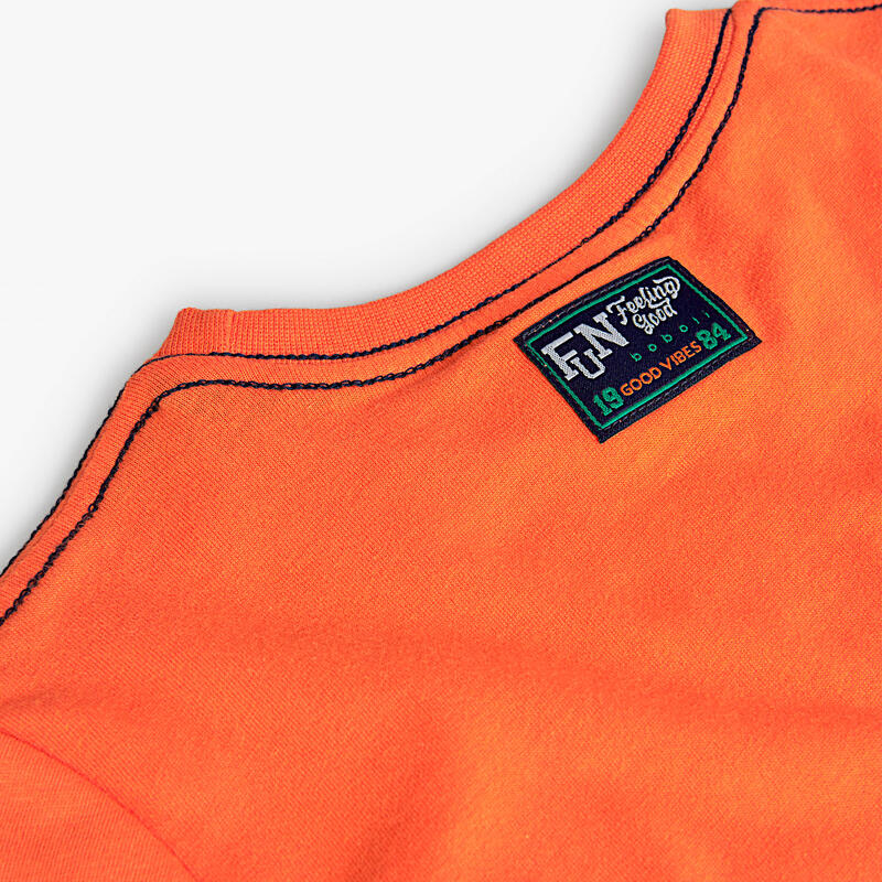 Camiseta Gimnasia Niño Boboli Naranja