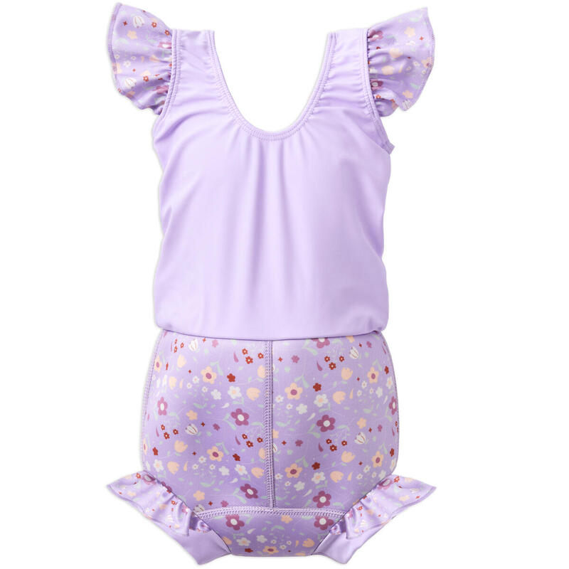 Costum de baie pentru copii cu scutec Splash About Happy Nappy Frills