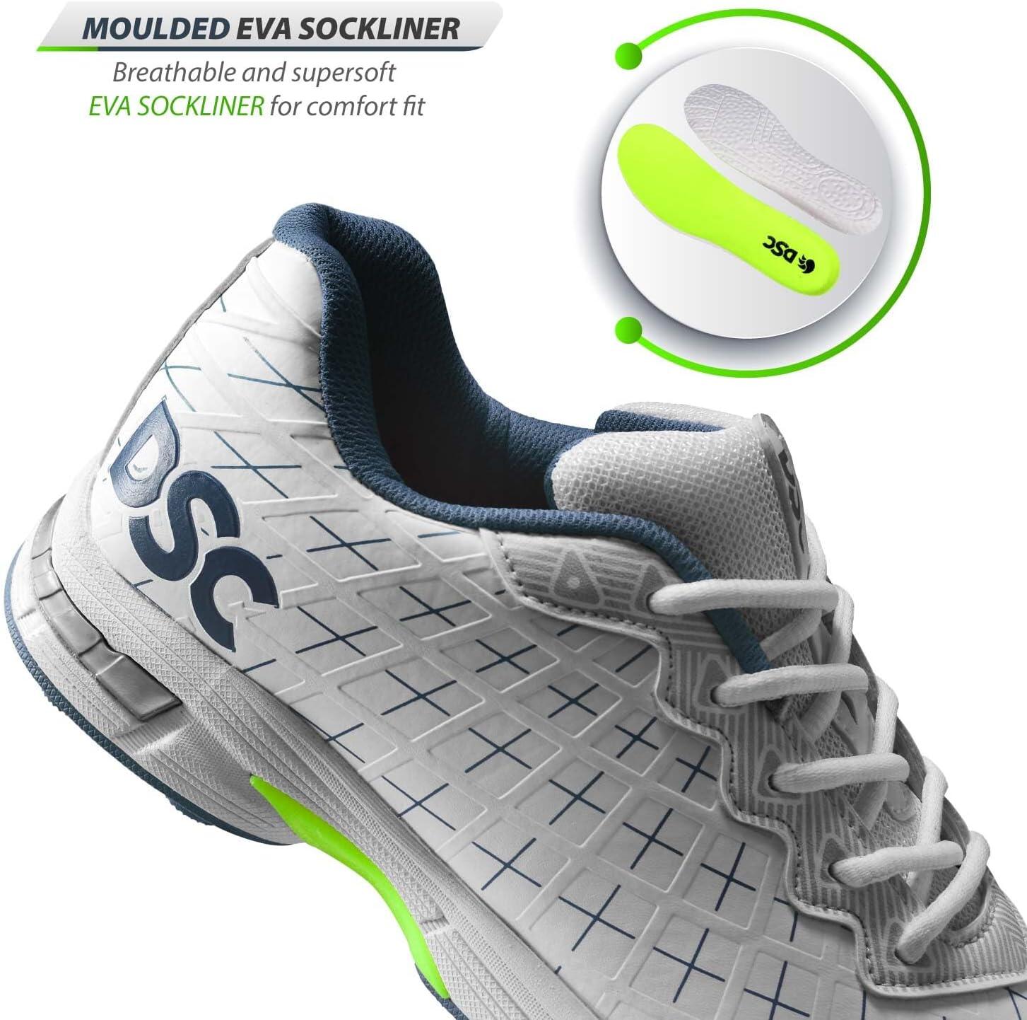 DSC Biffer 22 Cricket Shoes | High Quality EVA Midsole | Lesser Foot Fatique 3/7
