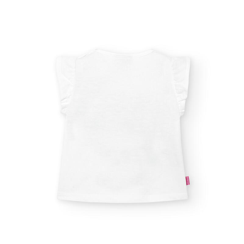 Camiseta Gimnasia Niña Boboli Blanco