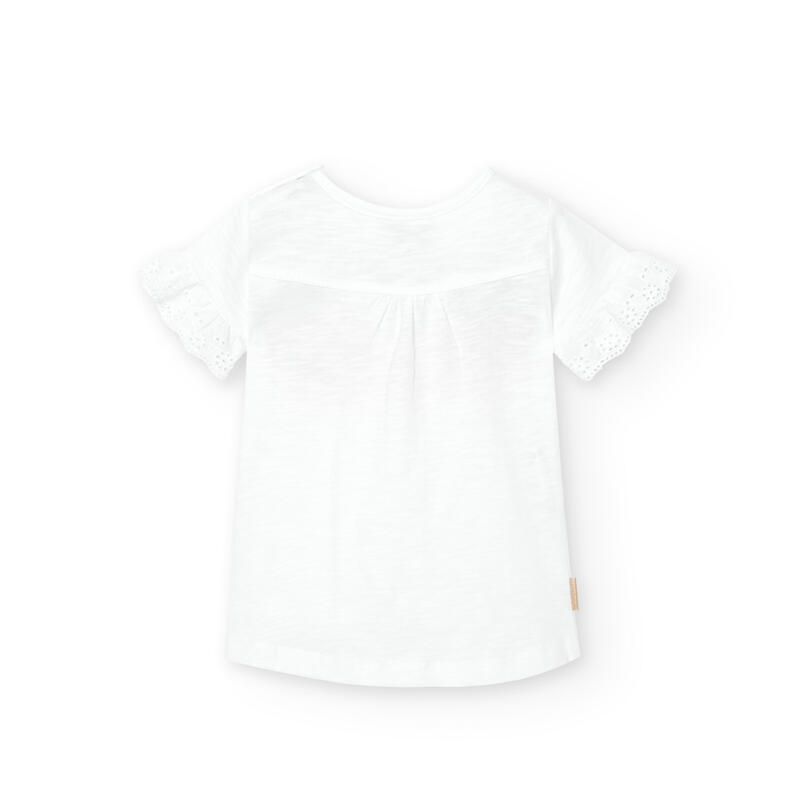 Camiseta Gimnasia Niña Boboli Blanco