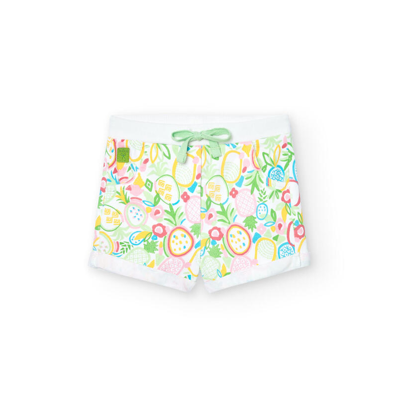 Bermudas Gimnasia Niña Boboli Multicolor