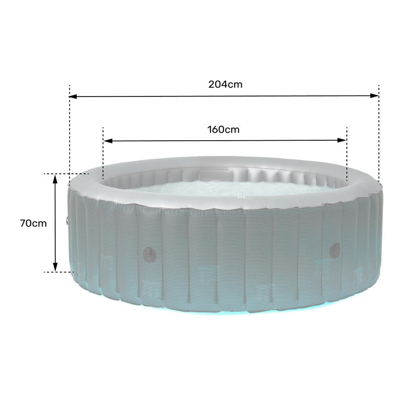 PISCINA SPA COMFORT STARRY 6 PERS C-ST062