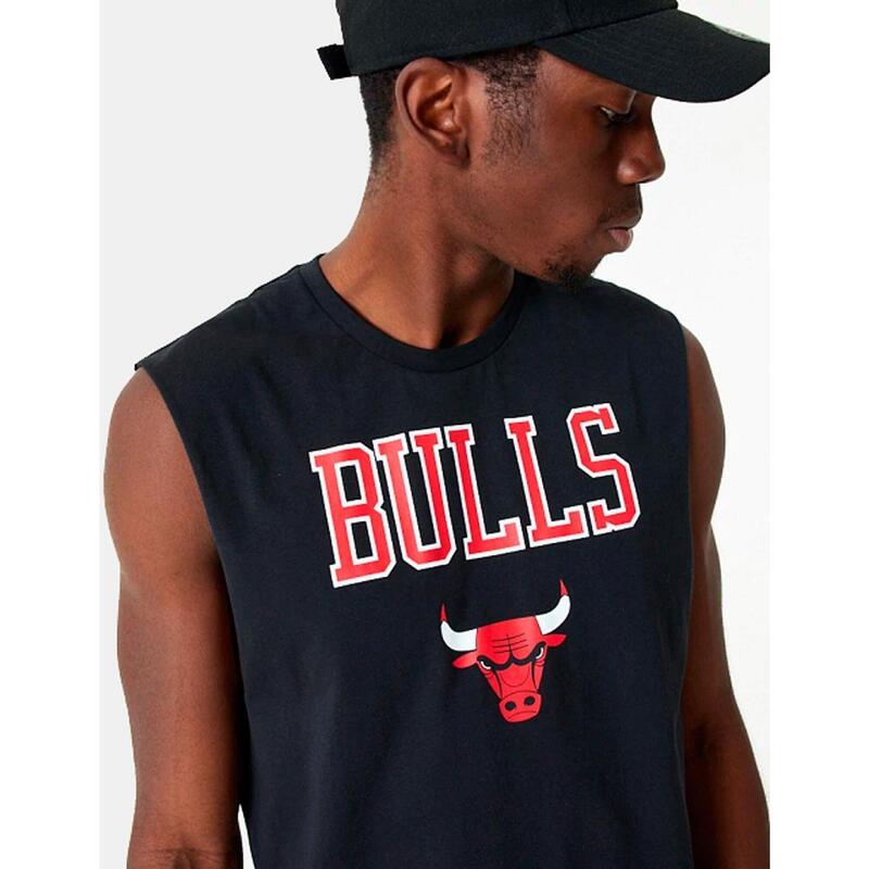 Camisetas tirantes para Hombre New era  logo chicago bulls Negro