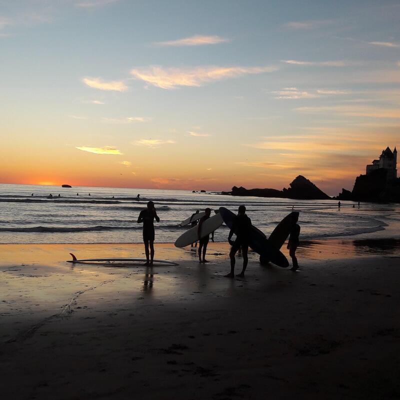 Kennismaking met surfen en yoga in Biarritz