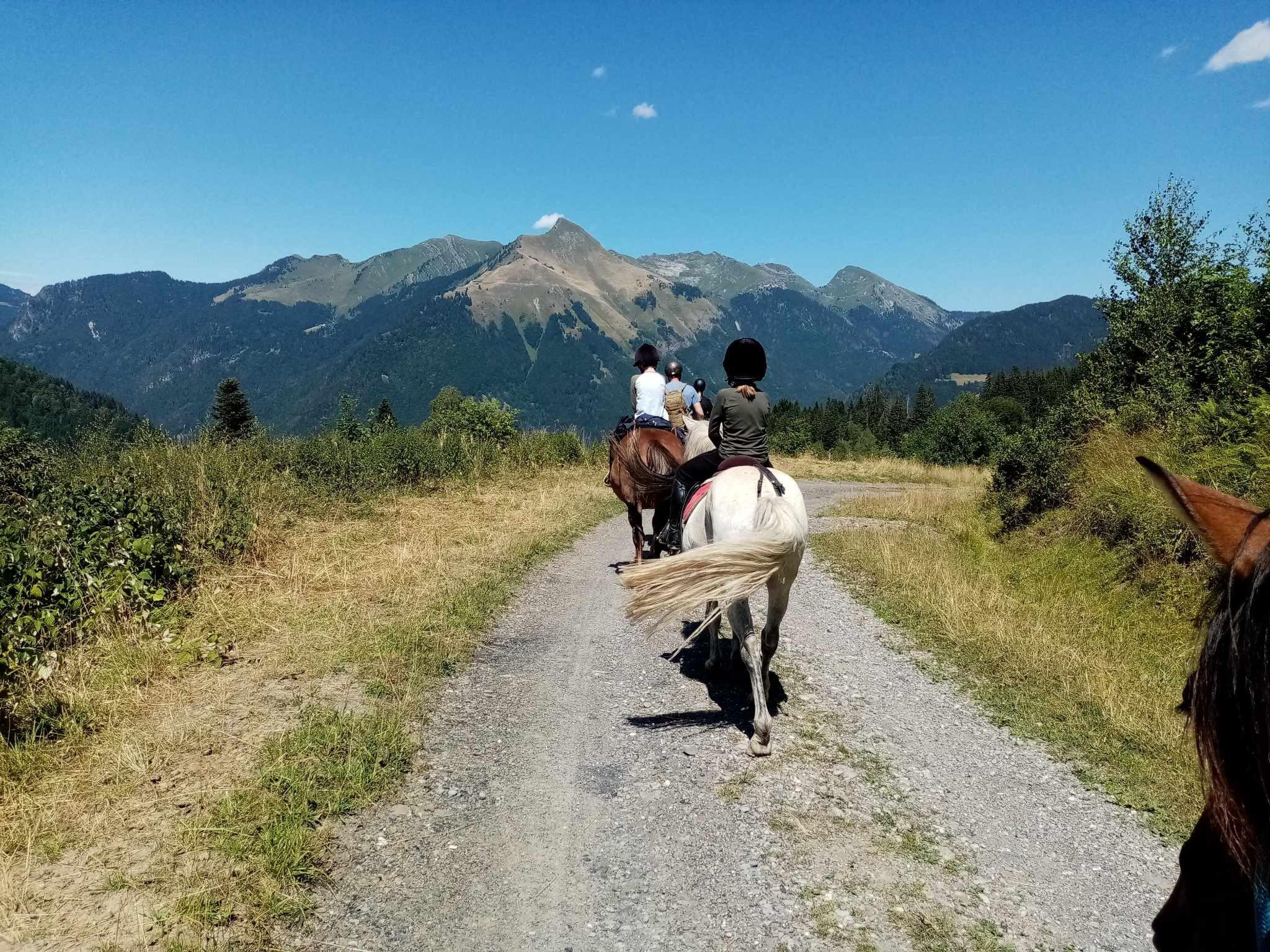 DECATHLON TRAVEL Randonnée équestre face au Mont Blanc et soirée cocooning