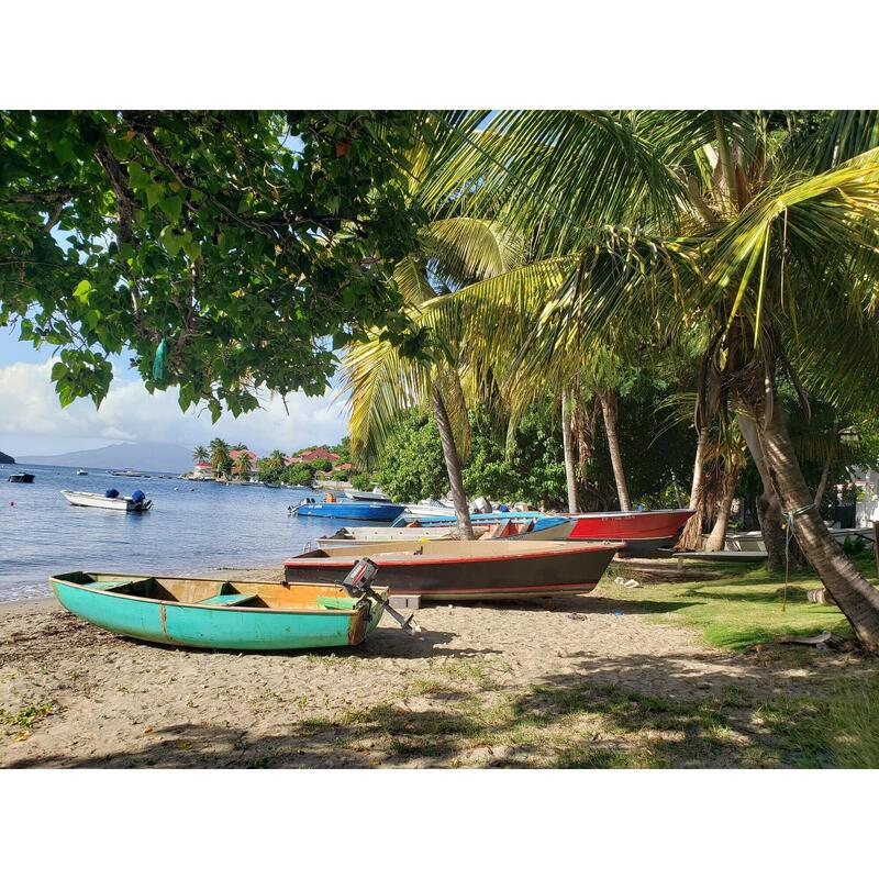 Zelfstandige wandeling tussen de Soufrière vulkaan en de Saintes eilanden