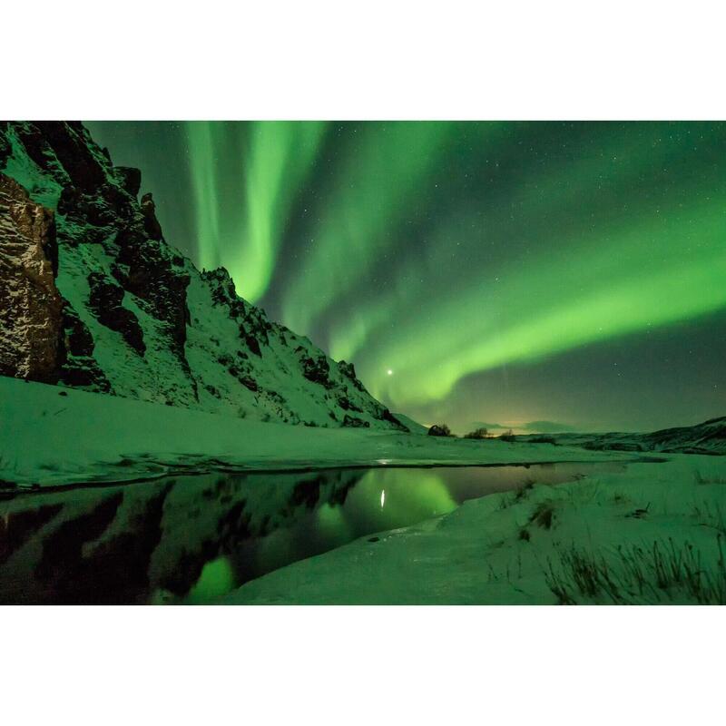 Ski de rando et aurores boréales en Islande