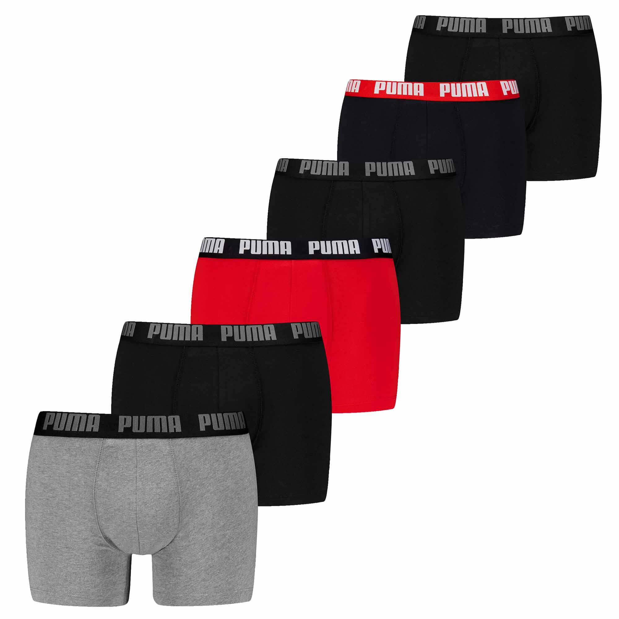 PUMA Boxershort Herren 6er Pack Figurbetont-PUMA BASIC BOXER 6P ECOM
