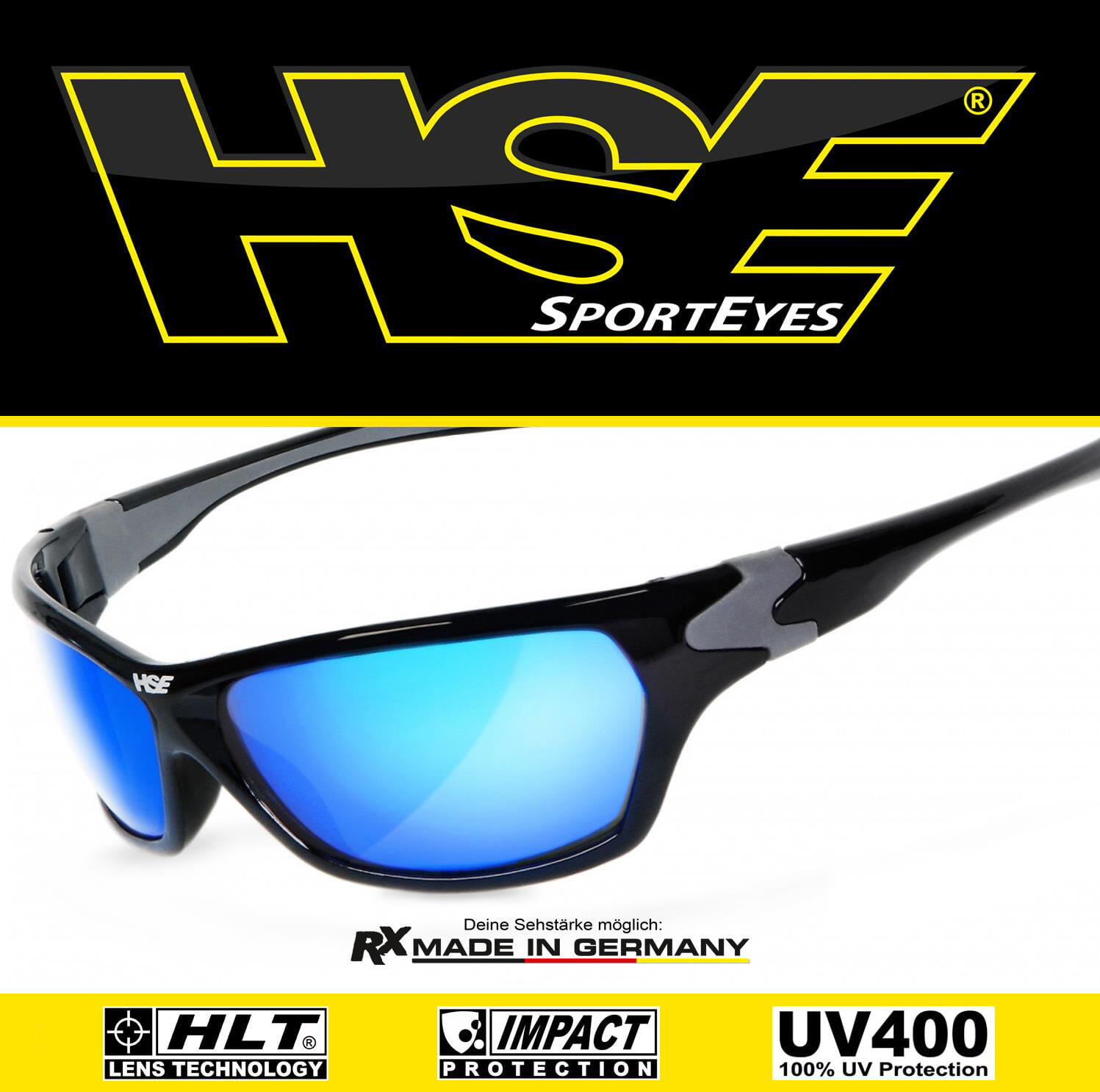 Sportbrille | HIGHSIDER | Laser blue | Steinschlagbeständig 2/7