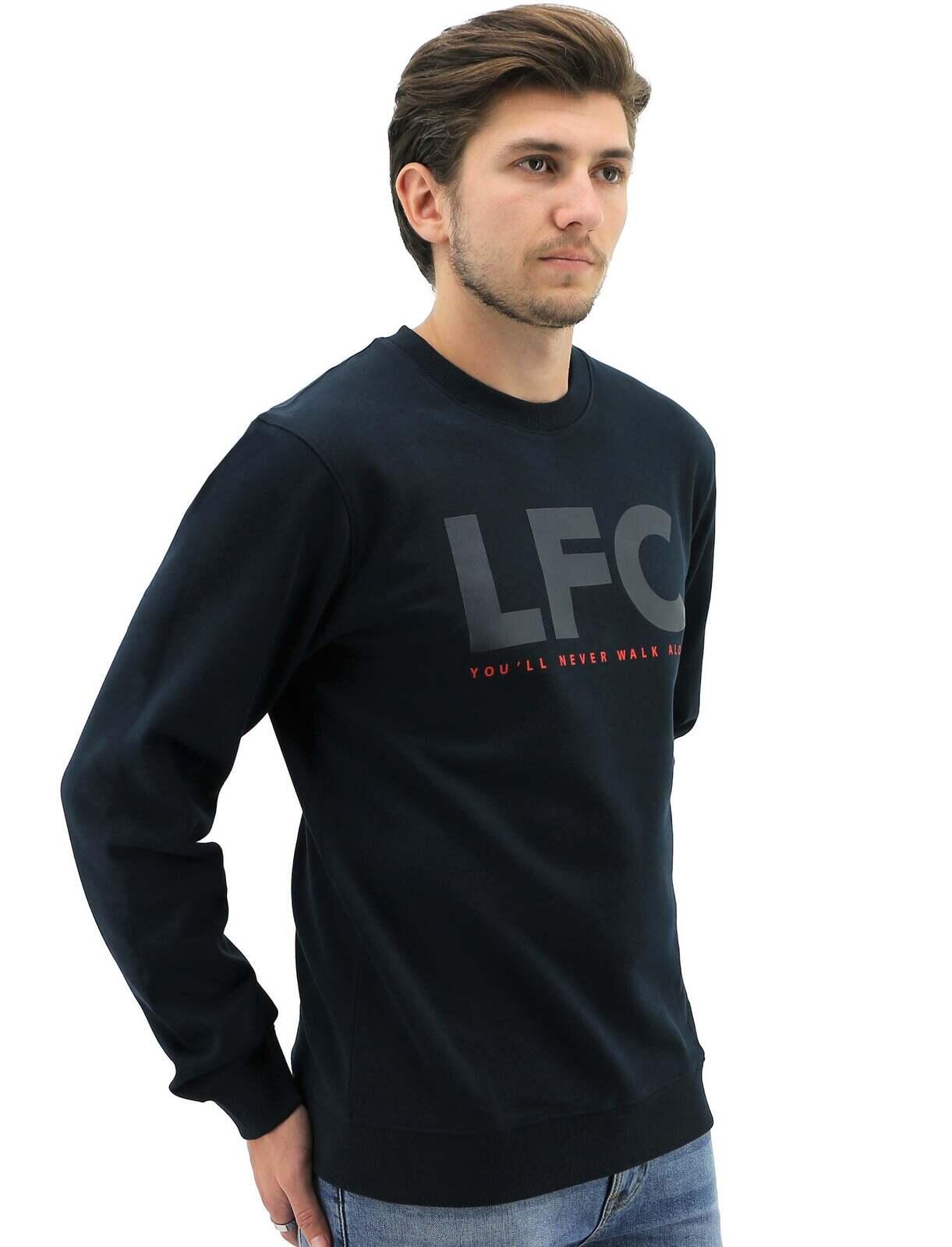 Liverpool FC Mens Crew Jumper Sweatshirt Winter Warm Soccer Football LFC