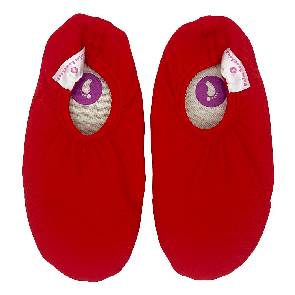 Kinder Waterschoentjes, slippers, sloffen binnen, buiten, rood valt klein uit 5/5