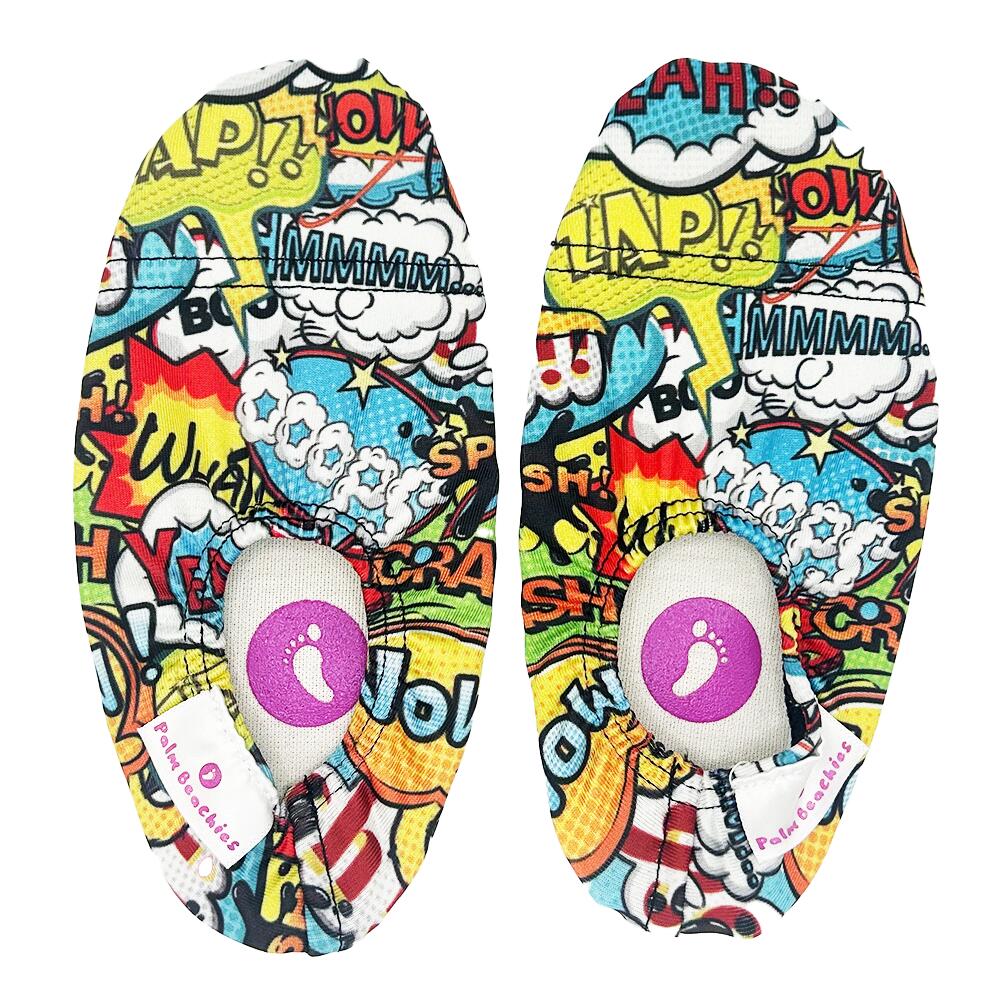 PALM BEACHIES Kinder Waterschoentjes, slippers, sloffen binnen, buiten, Comics valt klein uit