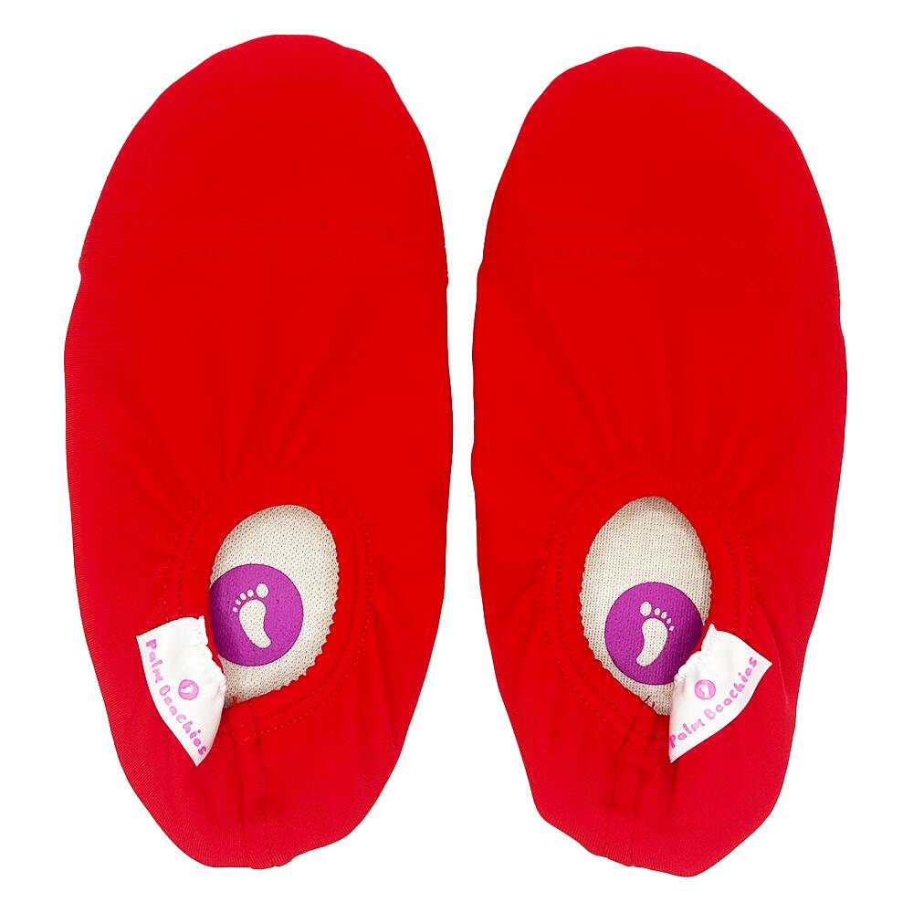 PALM BEACHIES Kinder Waterschoentjes, slippers, sloffen binnen, buiten, rood valt klein uit