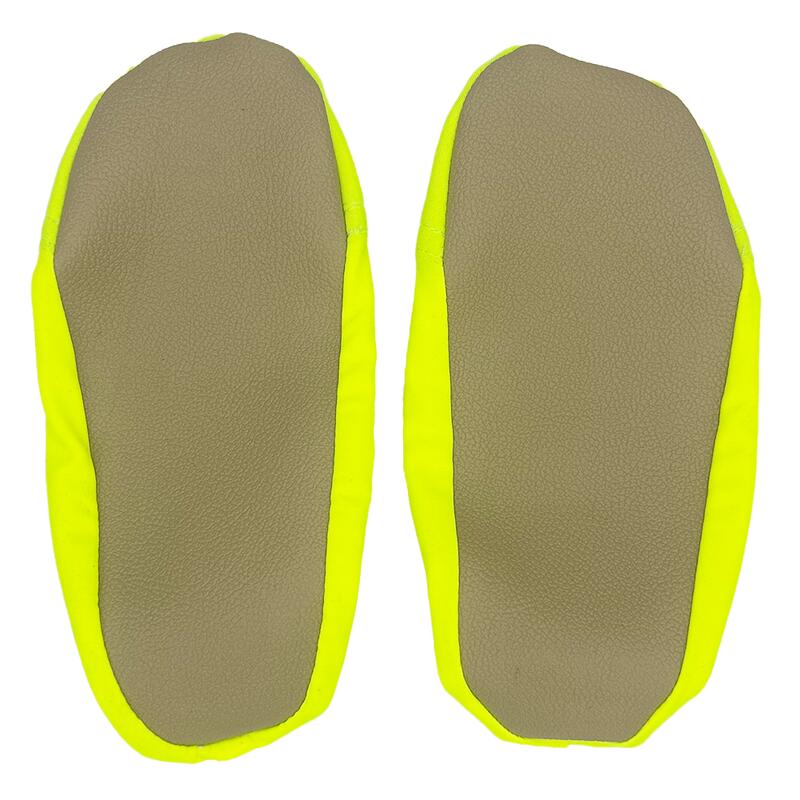 Chaussons intérieur, plage ou piscine- enfant - jaune fluo