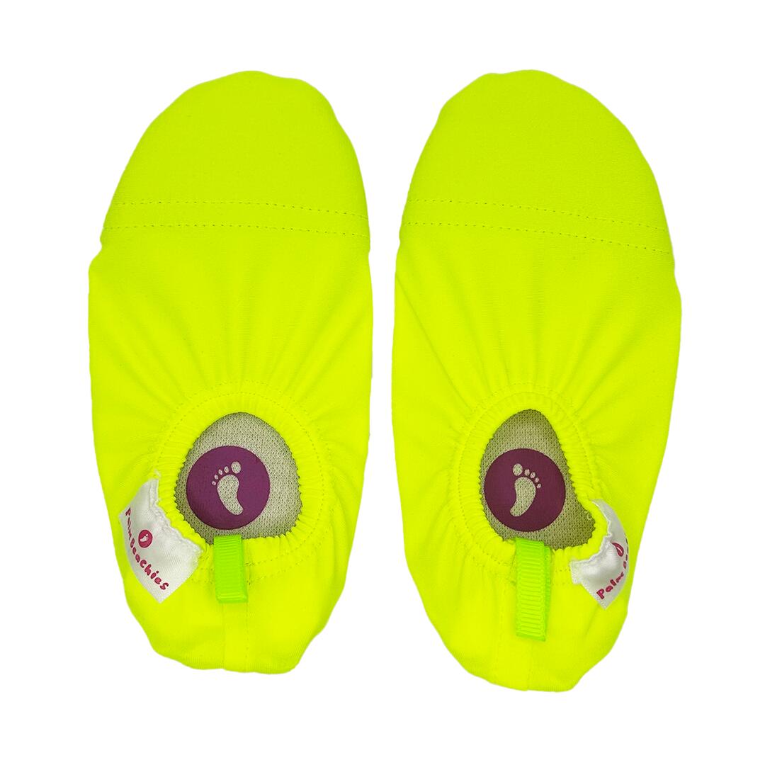 Palm Beachies - Chaussons Intérieur, Plage, Piscine, Aquatique - Enfant - Jaune Fluo - Aquashoes - Jaune - Decathlon