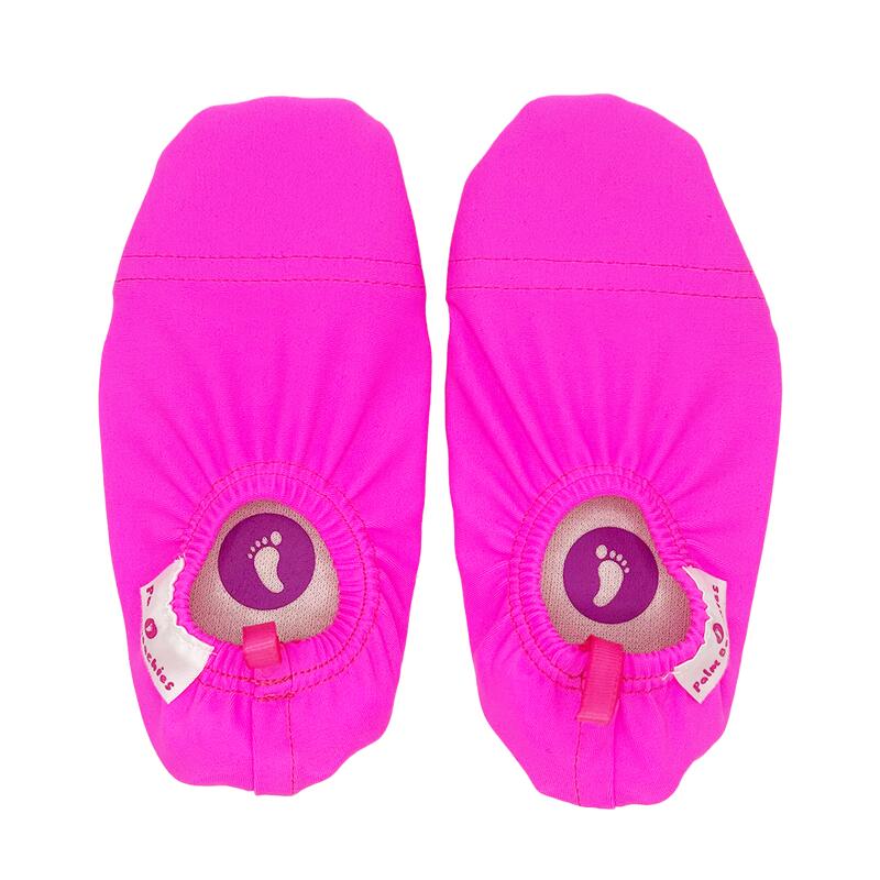 Chaussons intérieur, plage ou piscine - enfant - rose fluo