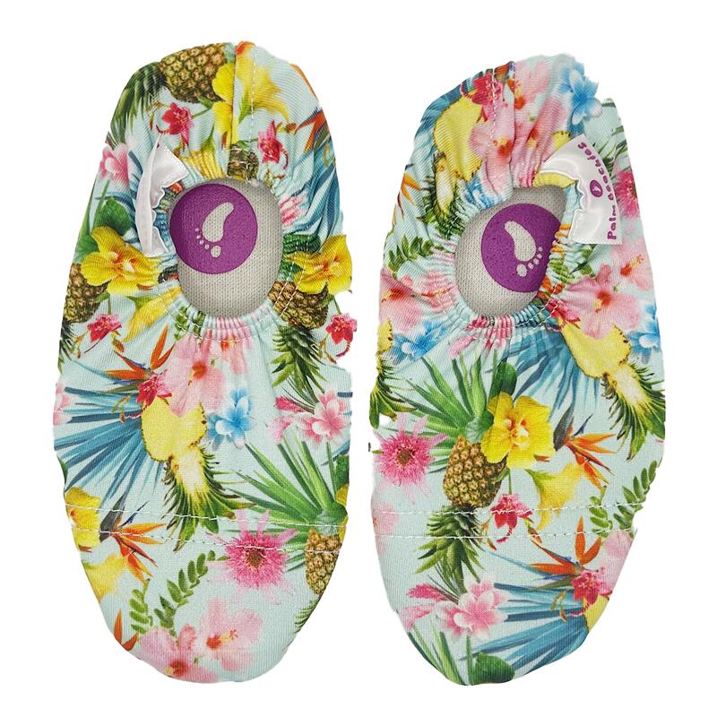 Chaussons intérieur, plage ou piscine - Ananas- enfant Adulte