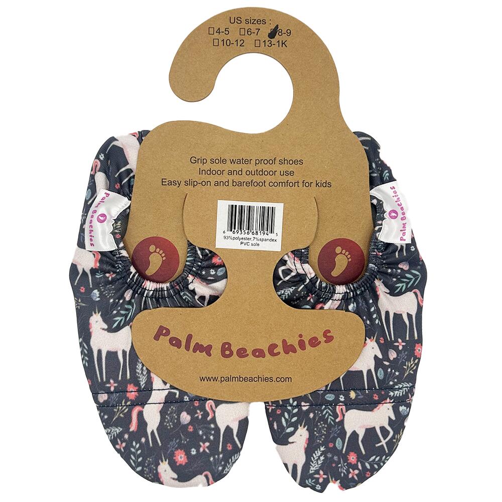 Kinder Waterschoentjes, slippers, sloffen binnen buiten, unicorn valt klein uit 4/5