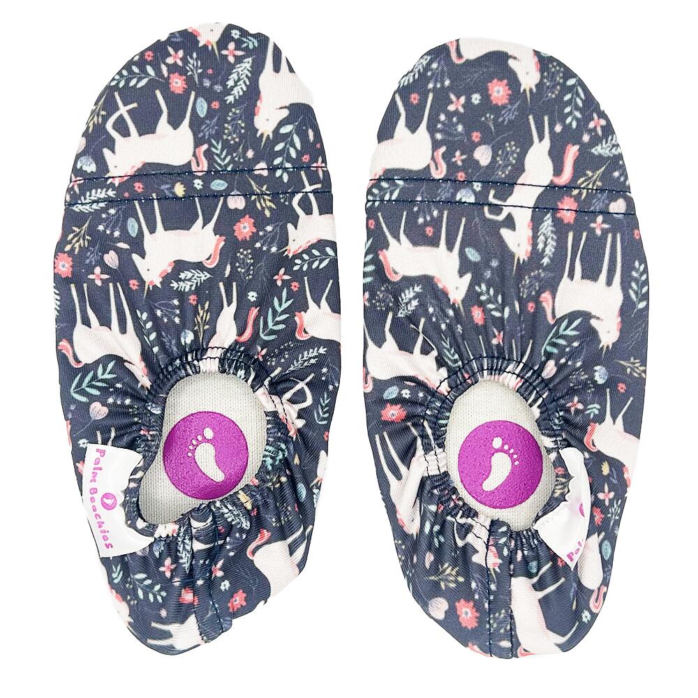 Palm Beachies - Chaussons Intérieur, Plage, Piscine , Aquatique- Licorne - Enfant - Aquashoes - Bleu|rose - Decathlon