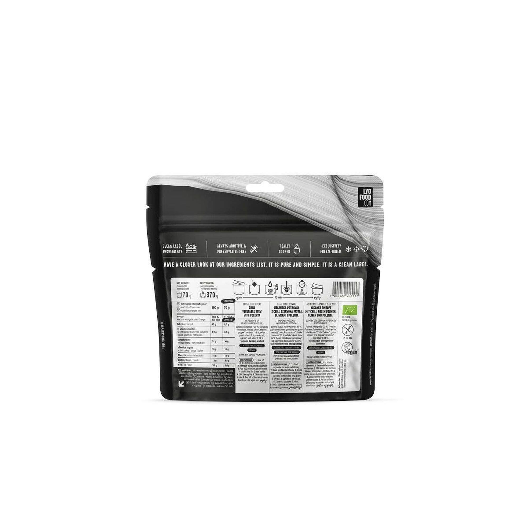 Danie Liofilizowane Lyo Expedition (212) Chili Sin Carne 70 G