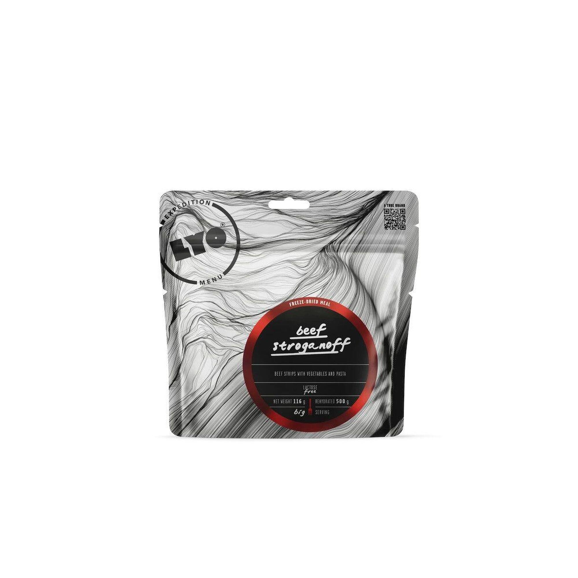Lyo Food - Repas Déshydraté Strava Lyofood Bœuf Stroganoff - Plats Lyophilisés - 90 G - Decathlon