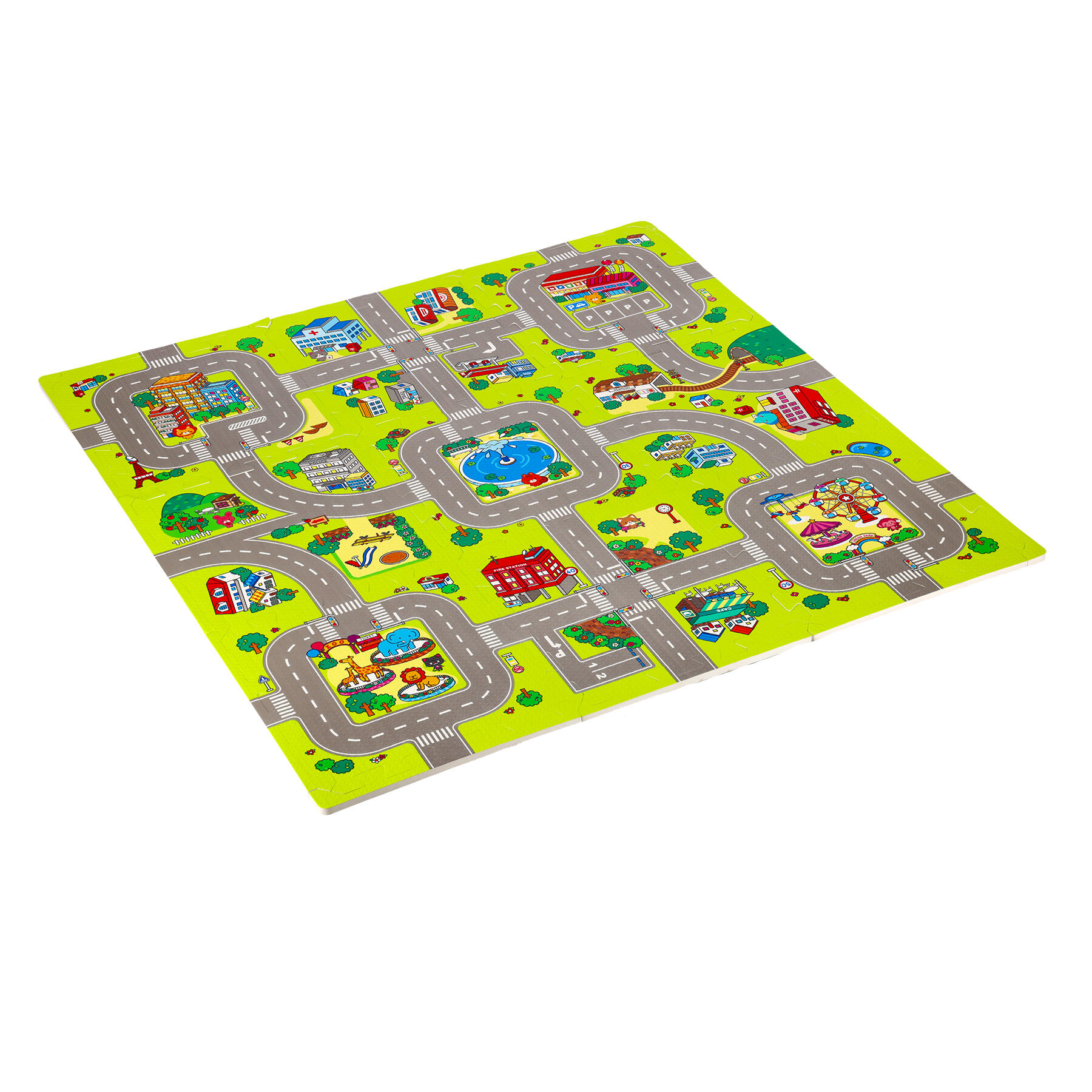 NILS FUN Kinderpuzzel auto's 9 stukjes MD02 10mm Nils Fun