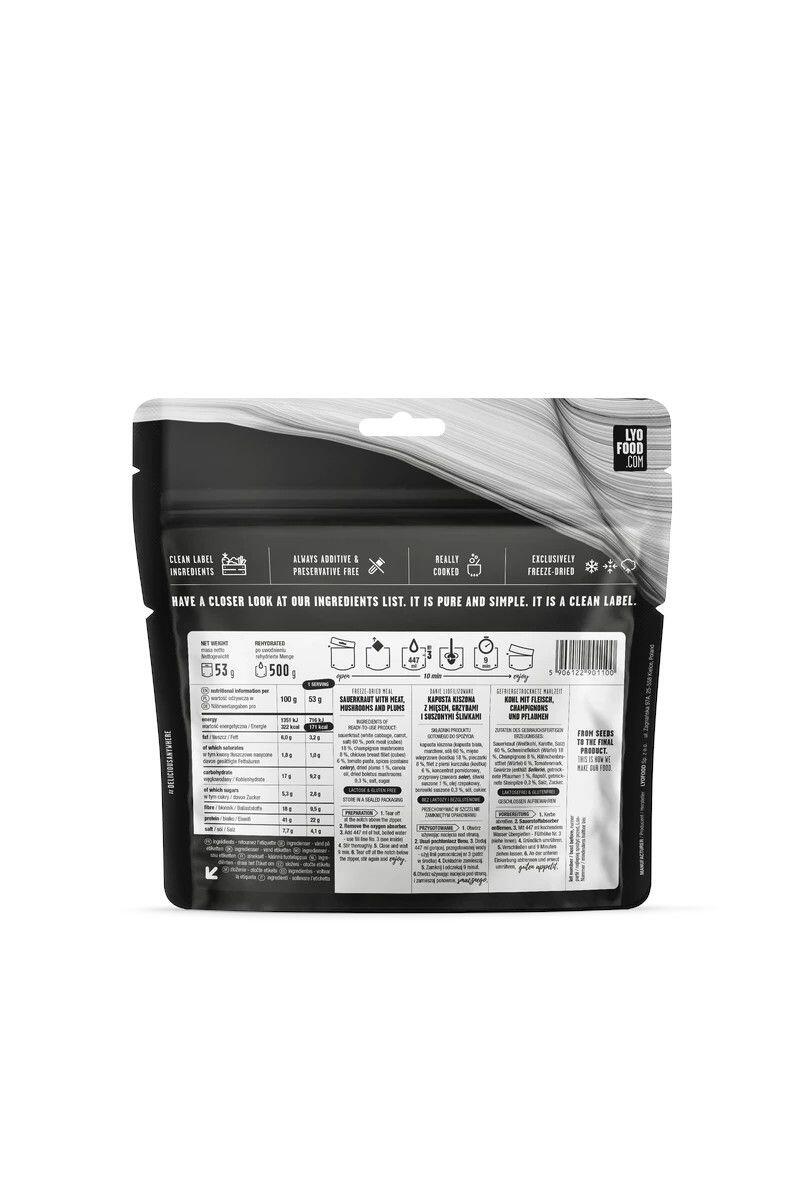 Pasto Liofilizzato Lyo Expedition Stufato Di Crauti E Carne 53G 2/3