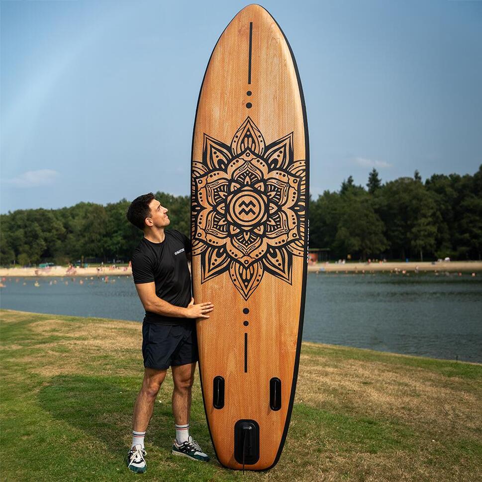 Stand up paddle Wood Mandala - nadmuchiwana deska sup 320x81x15 cm