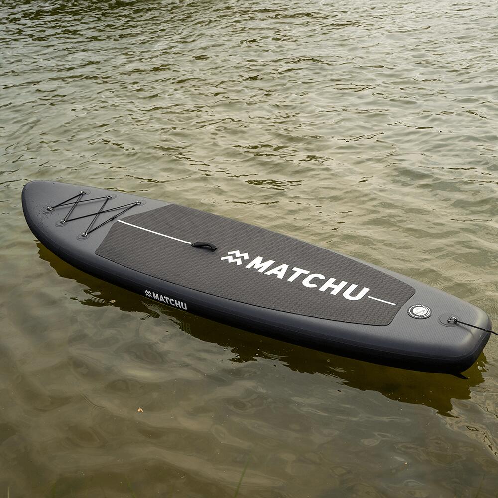 Stand Up Paddle Holz Mandala - SUP Board - Aufblasbares Surfbrett 320x81x15 cm 5/7